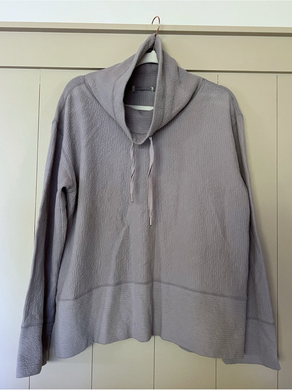 Joe Fresh Cowl Neck Pullover Sweater - Light Lavender Gray